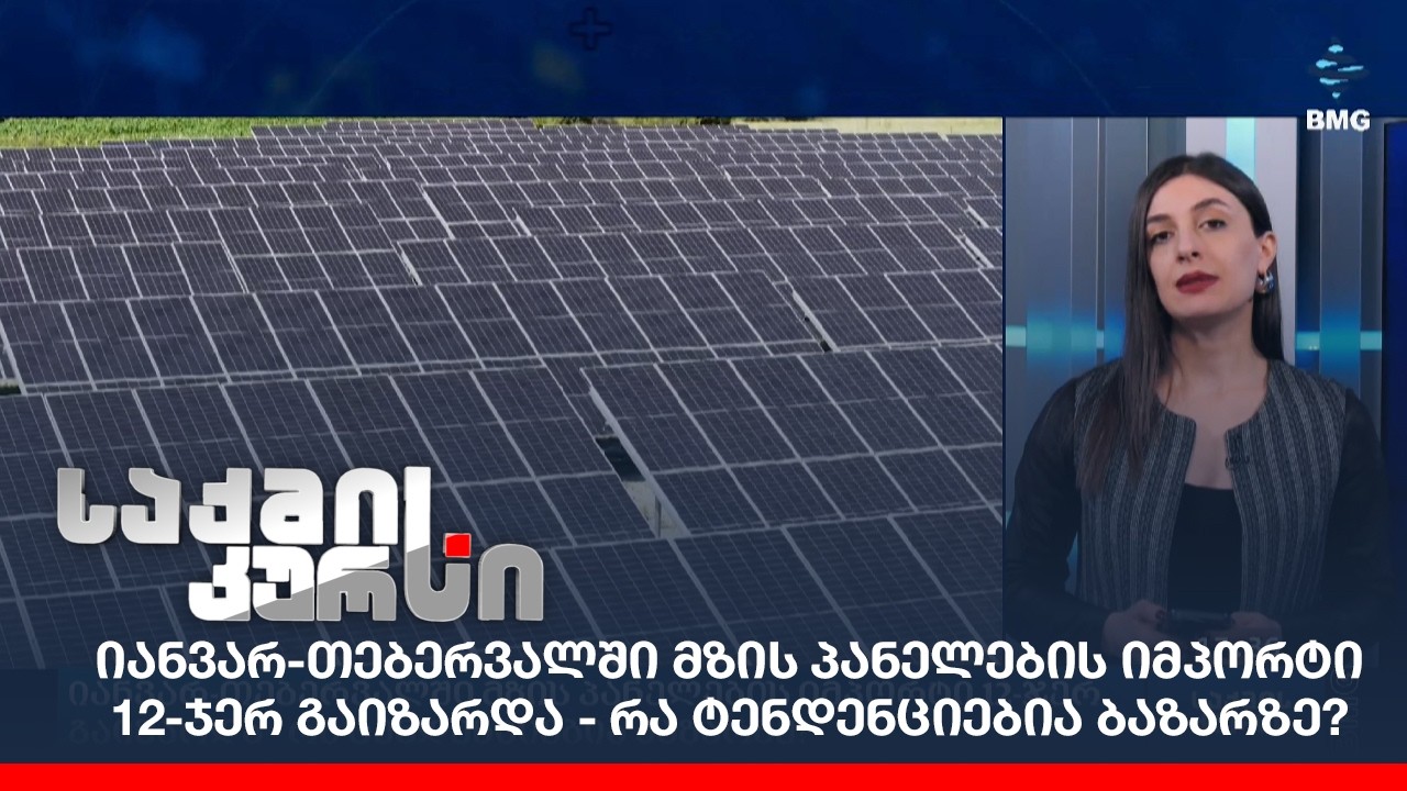 იანვარ-თებერვალში მზის პანელების იმპორტი 12-ჯერ გაიზარდა - რა ტენდენციებია ბაზარზე?