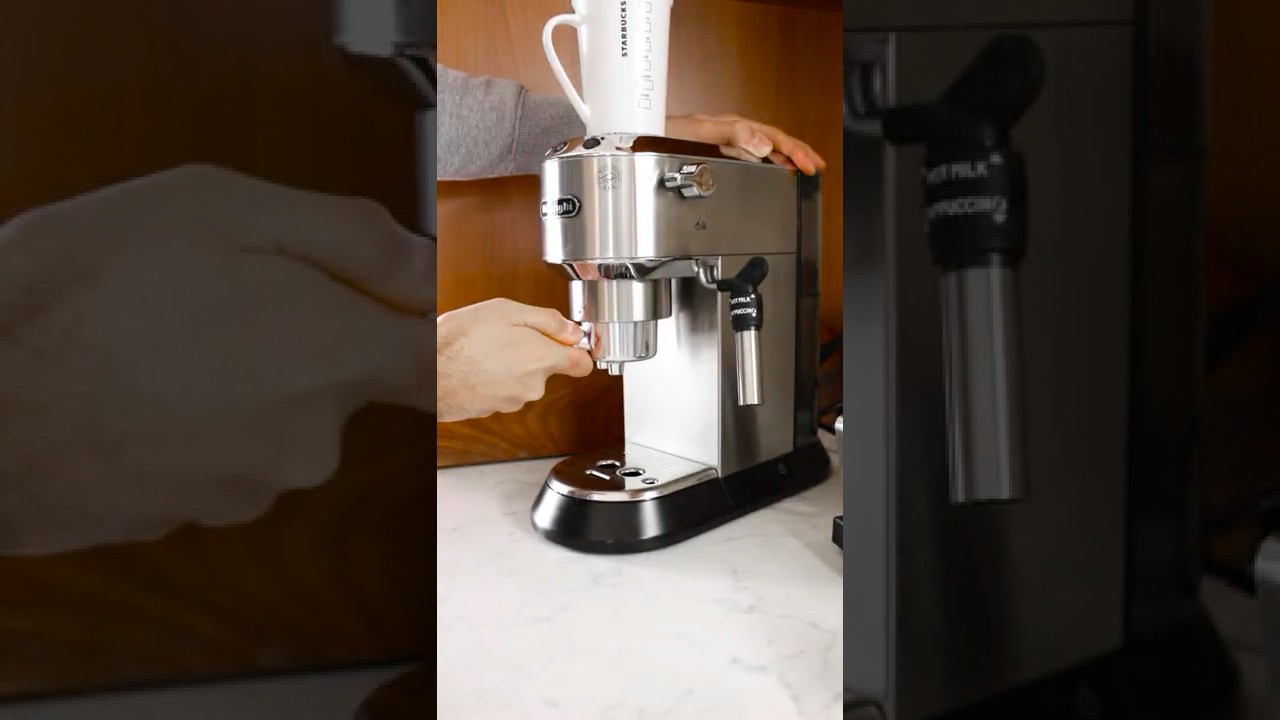 Long Black Coffee with Delonghi Dedica EC685 #Shorts