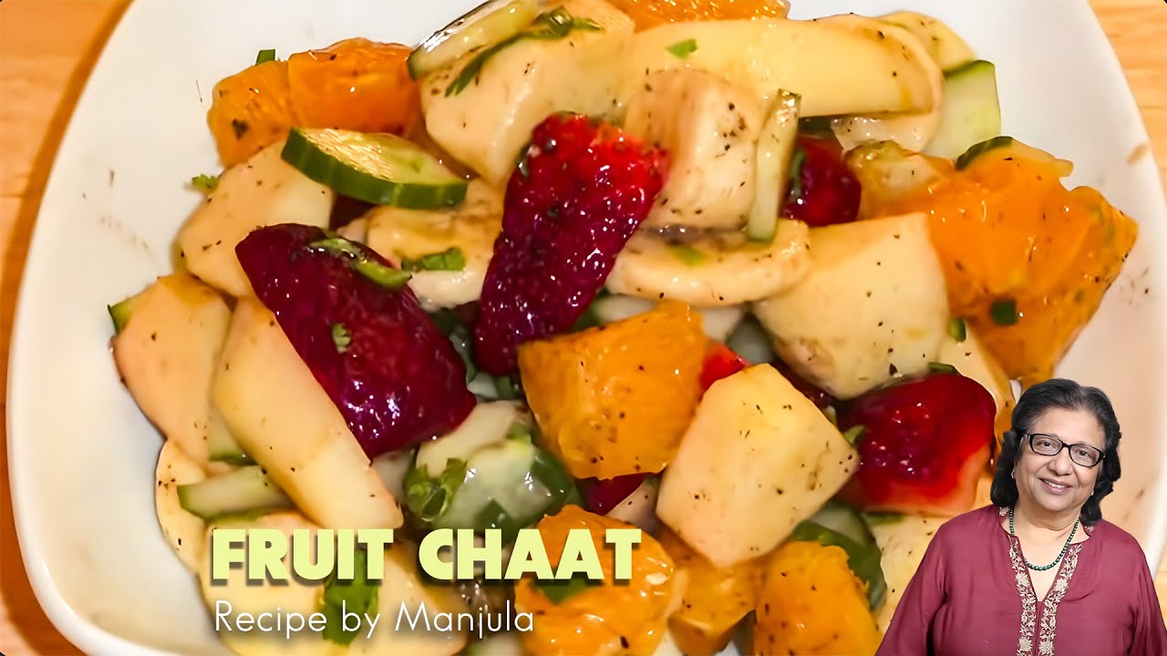 Fruit Chaat | Fruit Chaat Recipe | Indian Fruit Salad Chaat | Fruit Salad Recipe by Manjula