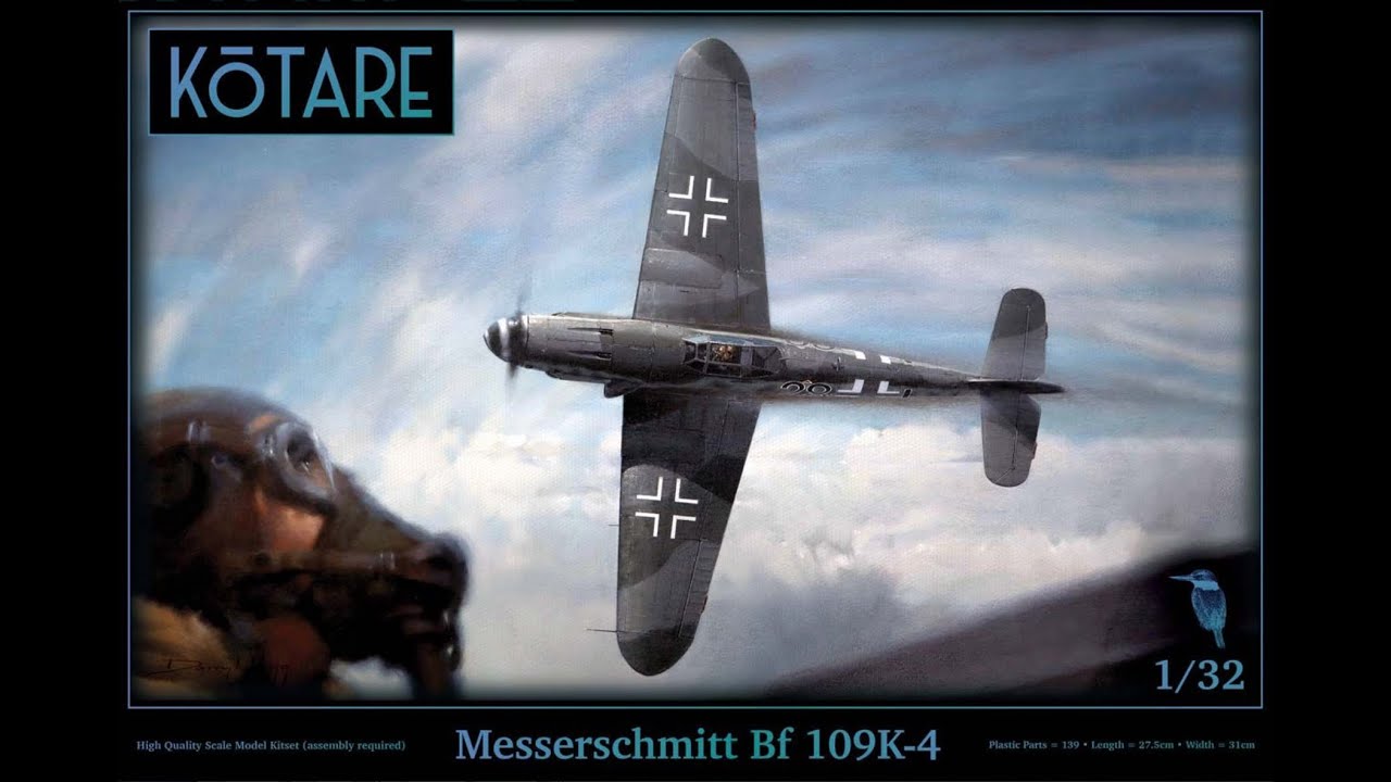 NEW KOTARE 1/32 Me Bf109 K-4 (K32009) Detailed Kit review.