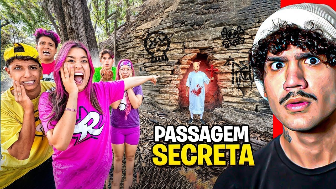 OS ROSAS ENCONTRARAM UMA PASSAGEM SECRETA NA FLORESTA *Se entrar não volta mais...