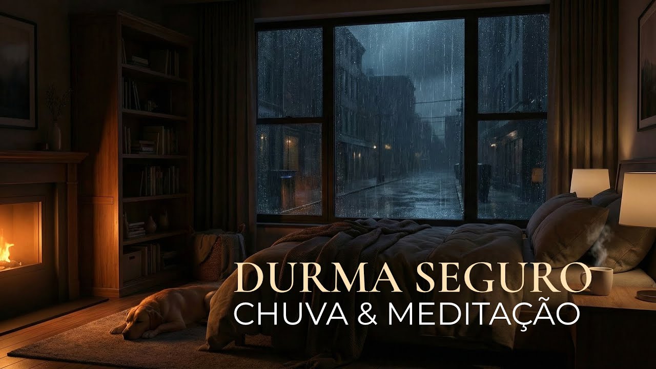 Durma Seguro em 5 Minutos: Barulho de Chuva e Meditação para Ansiedade e Tristeza