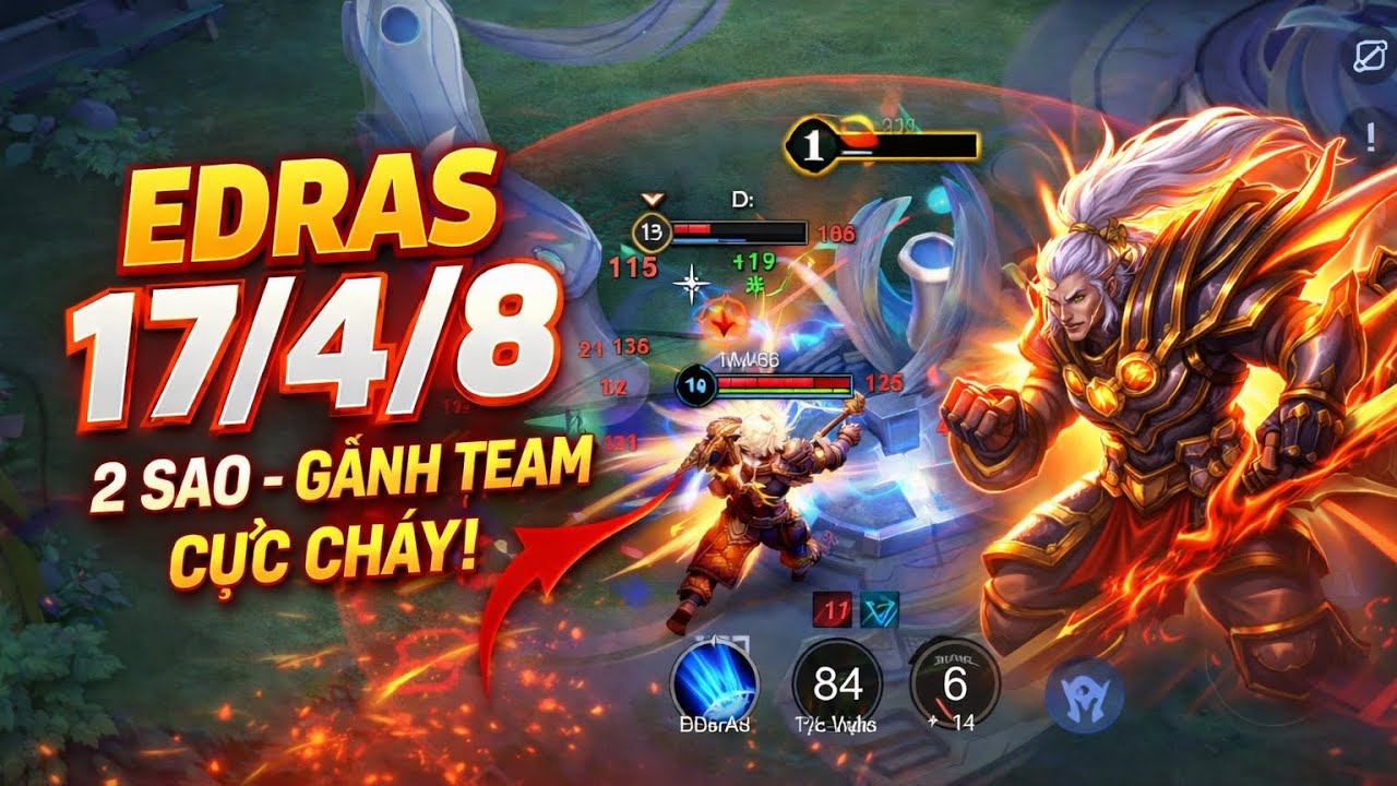 EDRAS 17/4/8 – ranh bạch kim 2 SAO GÁNH TEAM CỰC CHÁY! 🔥