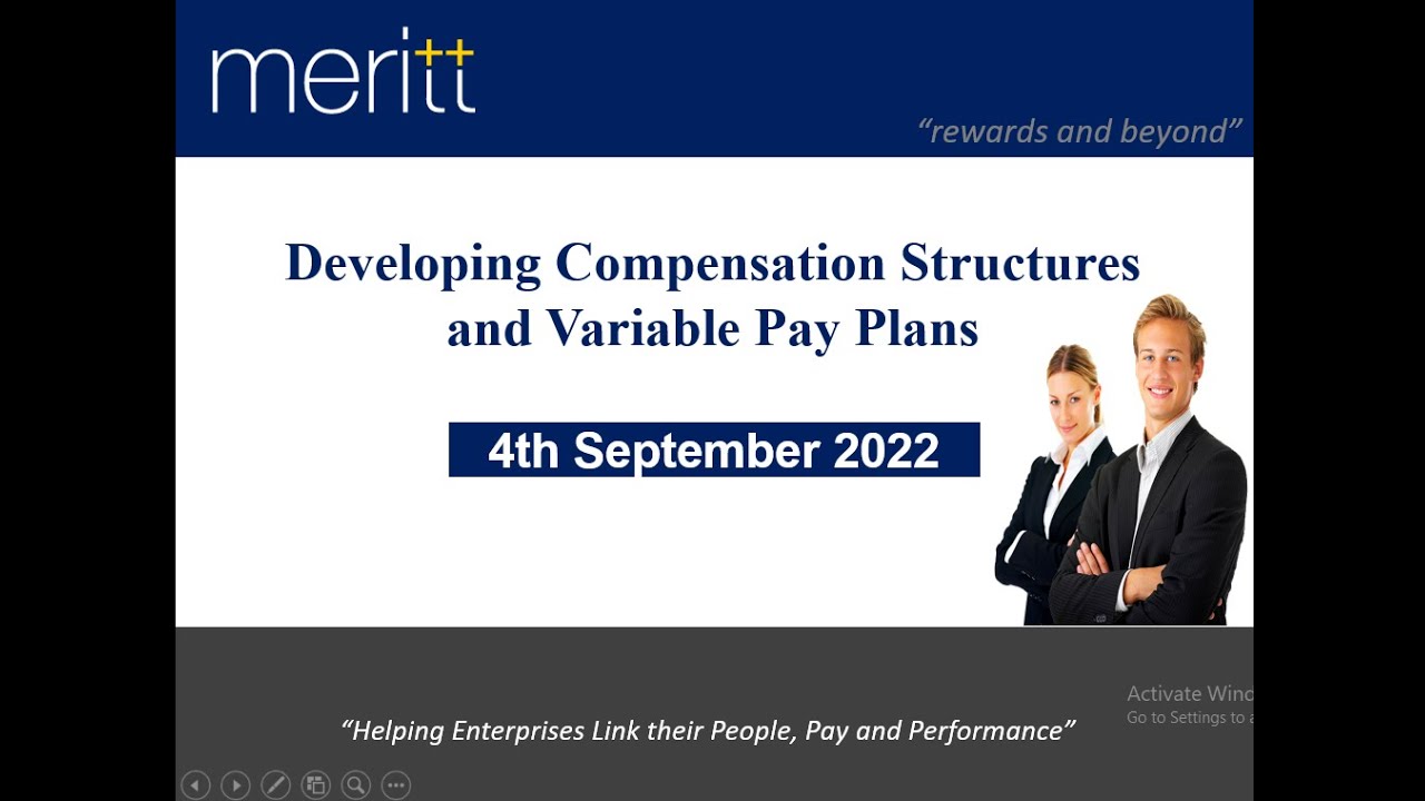 Developing Compensation Structures and Variable Pay Plans