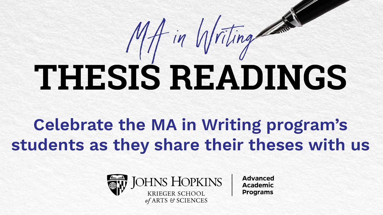 Fall 2025 MA in Writing Online Thesis Reading