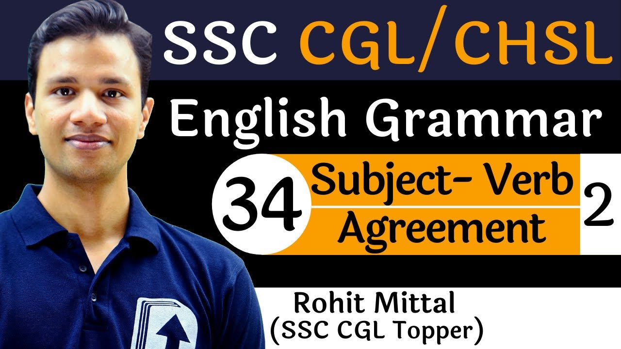 [34] Subject Verb Agreement -2 | Grammar for SSC | Devotion Institute | Rohit Sir