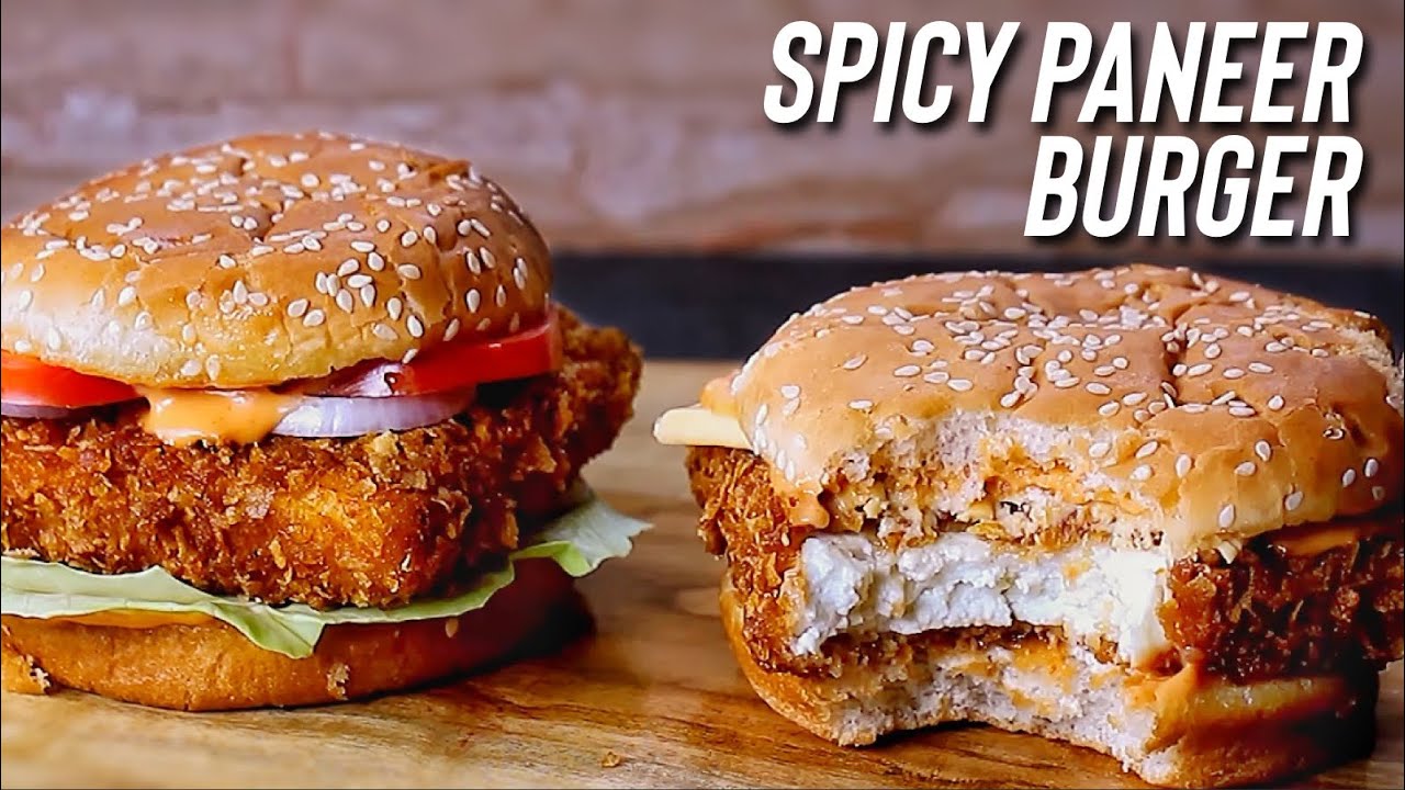 Spicy Paneer Burger Recipe | McDonald Style McSpicy Paneer Burger | Jab's Cooking
