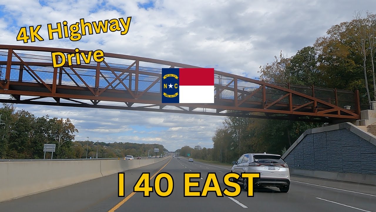 I-40 East - Statesville to High Point North Carolina 4K Highway Drive