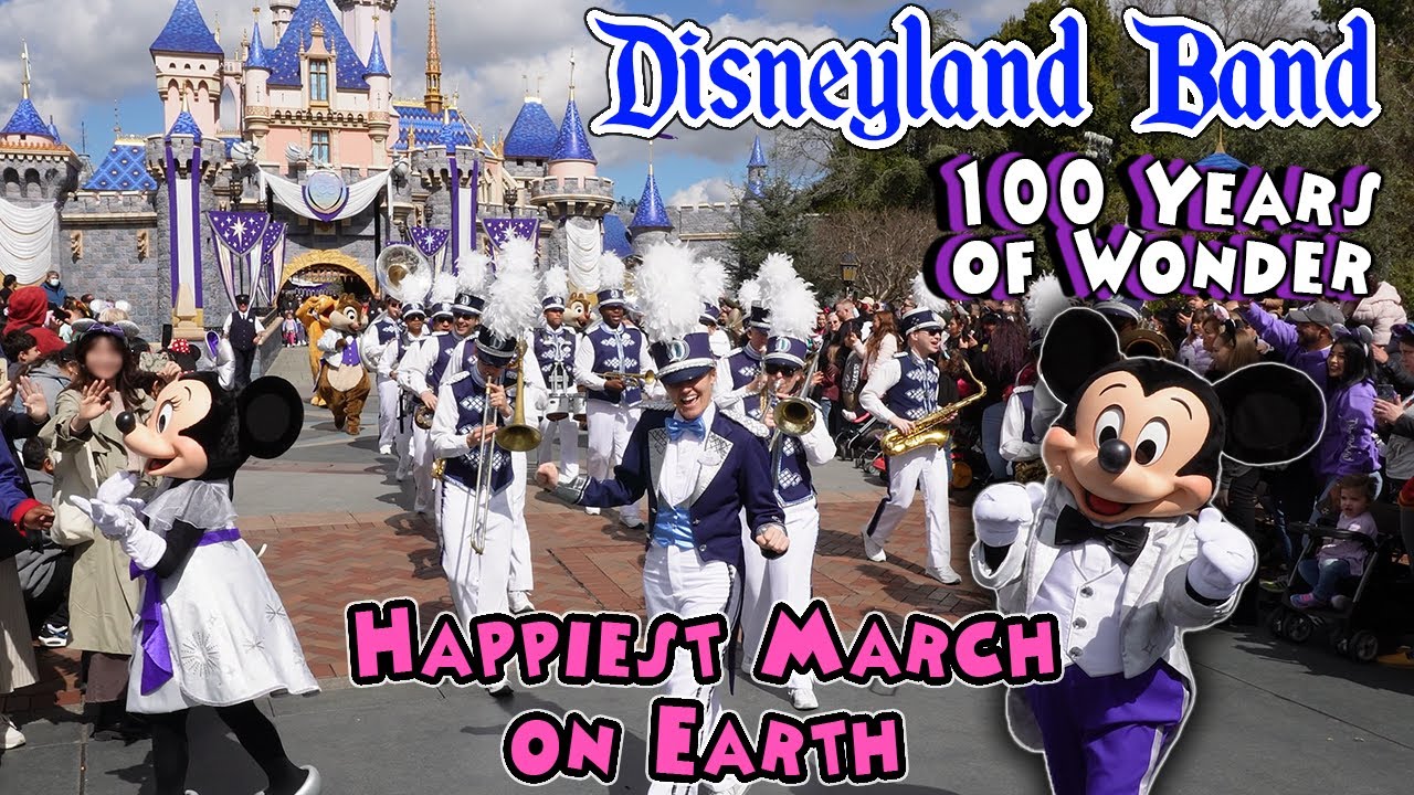 Disneyland Band 100 Years of Wonder | Happiest March on Earth | Dapper Dans, Mickey Mouse, and More!