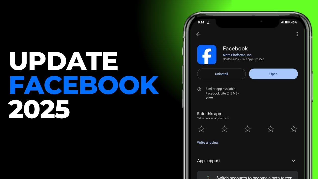 Как обновить Facebook до последней версии в 2025 году (полное руководство)