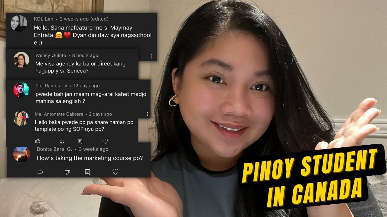 Q&A | MADALI BA MAG-ARAL SA CANADA? | FILIPINO INTERNATIONAL STUDENT