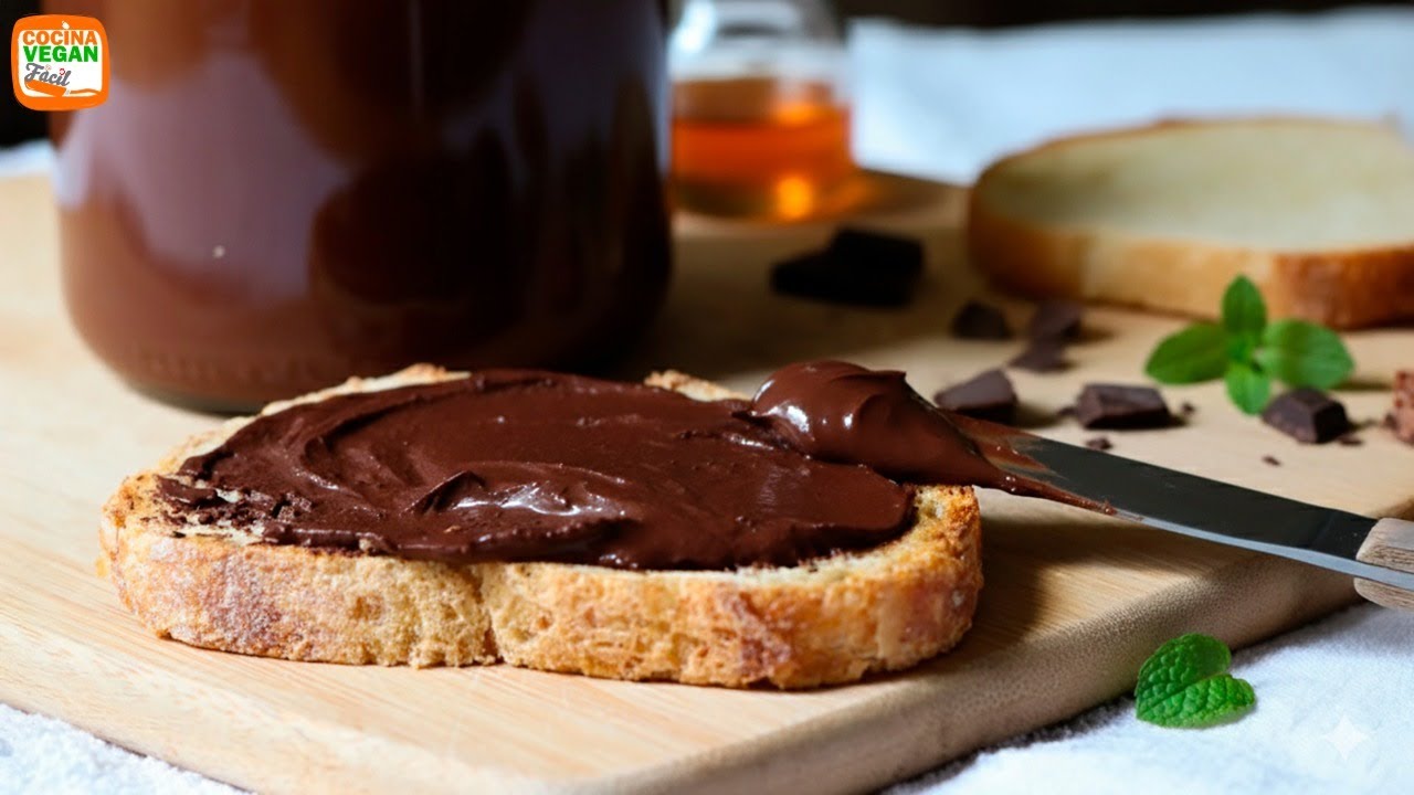 Untable de Chocolate tipo Nutella, en 2 Minutos ⚡ La Receta Más Fácil del Mundo 🥄