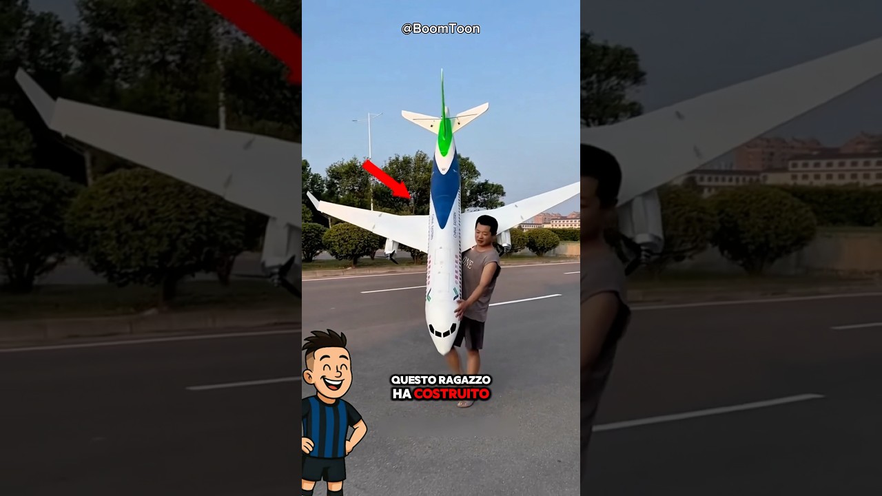 Ha costruito l&rsquo;aereo telecomandato pi&ugrave; grande del mondo 🌍