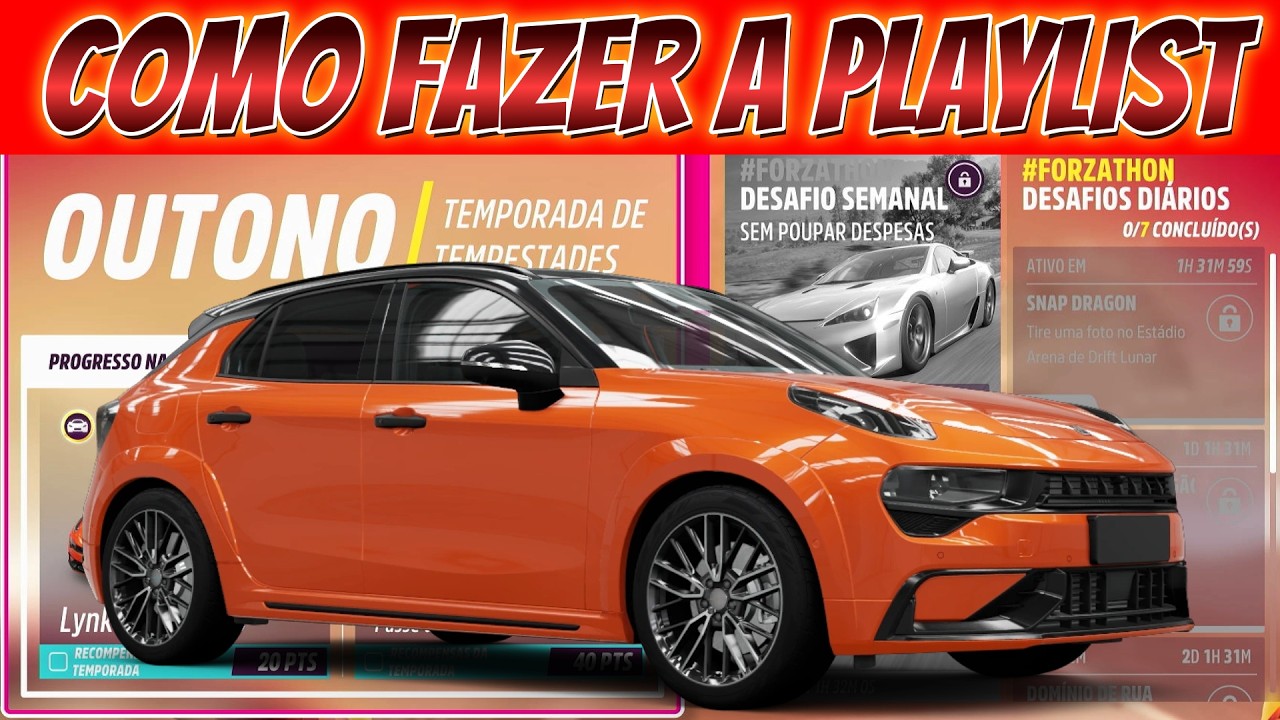 COMO PEGAR O LYNK & CO 02 E FAZER A PLAYLIST DE OUTONO SÉRIE 56 FORZA HORIZON 5