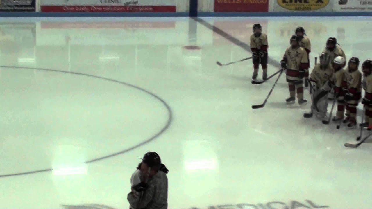 Military Dad Returns Home to Surprise Daughters at Hockey Tournament