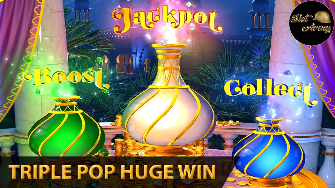 ⭐️TRIPLE POP MASSIVE WIN⭐️Down to My Last Hundred I Got This! Mystery of the Lamp Bonus Slot Machine