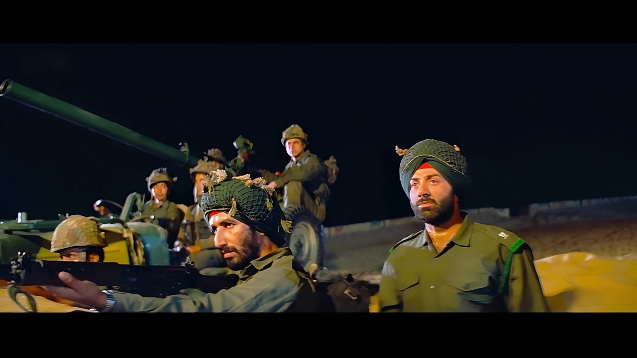 120 बहादुर जवानों ने पाकिस्तानी टैंकों का सामना कैसे किया | Sunny Deol - रोंगटे खड़े कर देने वाला सीन