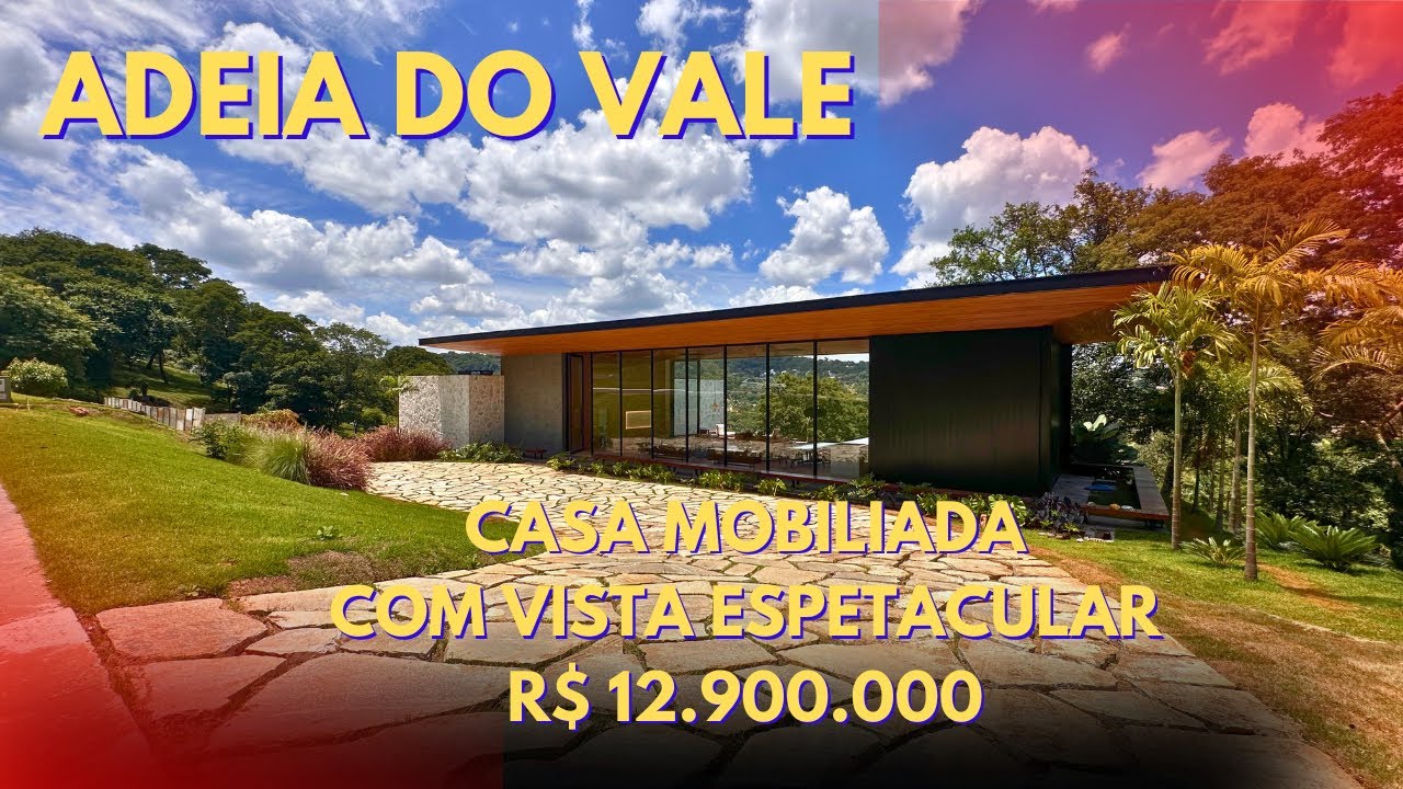 DESLUMBRANTE CASA MOBILIADA COM VISTA NO ALDEIA DO VALE EM GOIÂNIA - R$12.900.000