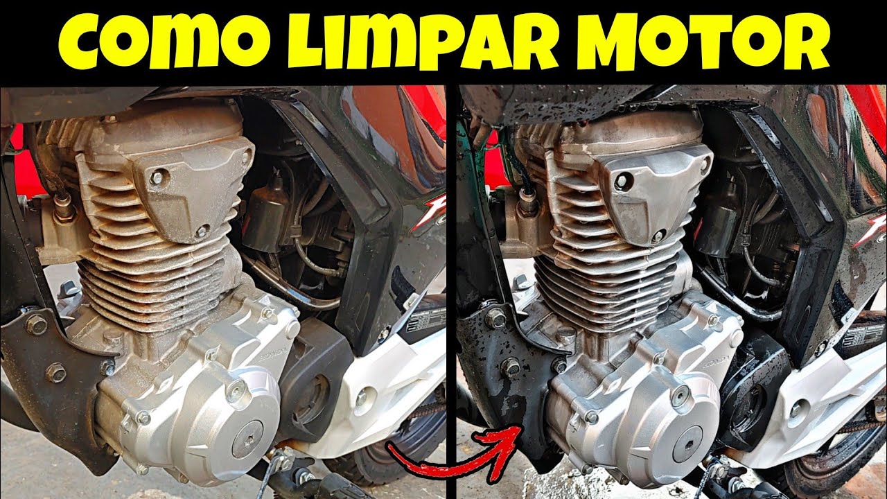 Como Limpar e Dar Brilho no Motor da Moto.