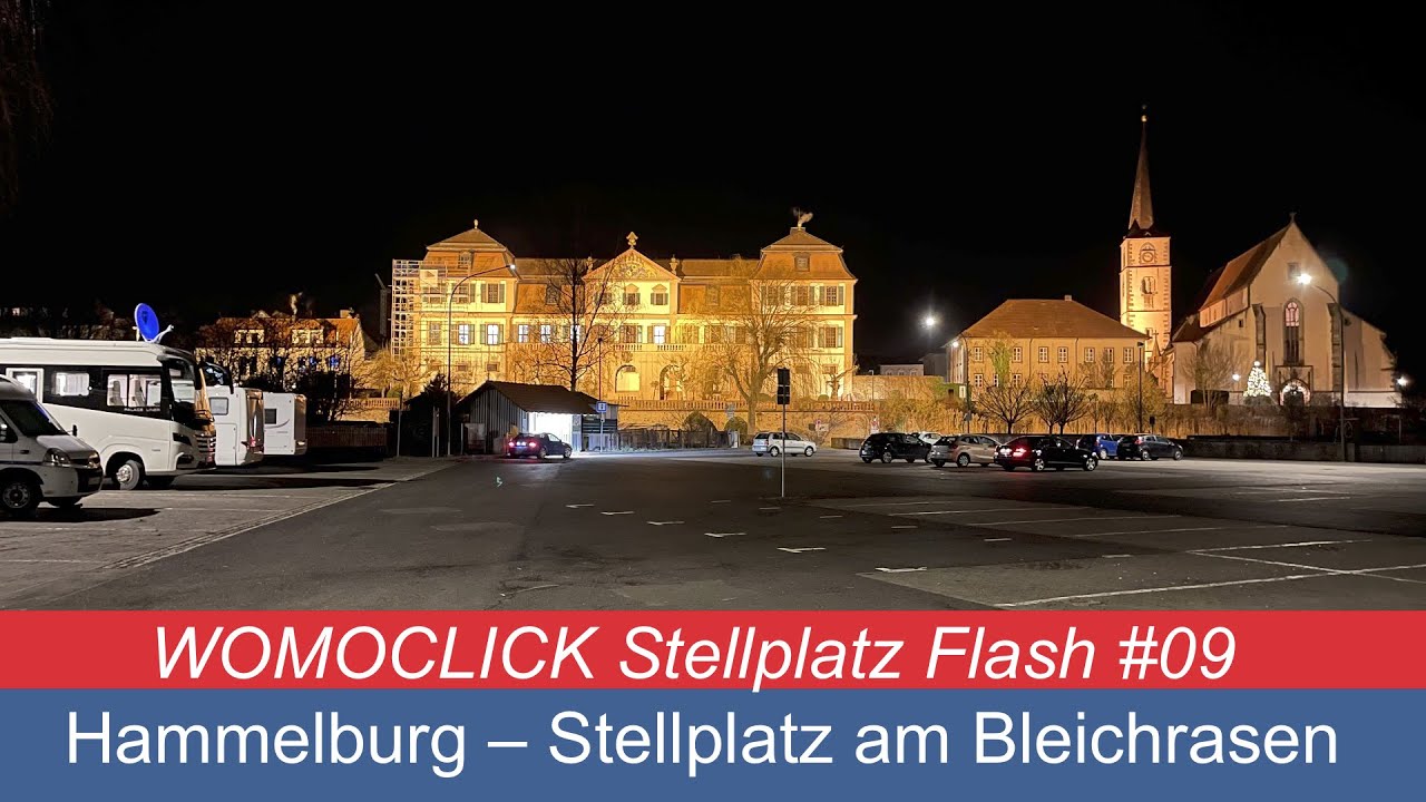 Hammelburg &ndash; Wohnmobilstellplatz am Bleichrasen / womoclick #stellplatzflash 09