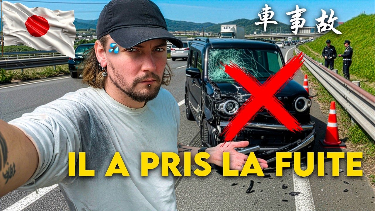 ON A EU UN ACCIDENT SUR L'AUTOROUTE AU JAPON 🇯🇵 (Il a prit la fuite)