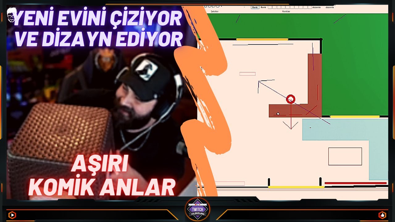 Elraenn - Yeni Evini &Ccedil;iziyor ve Dizayn Ediyor #1 w/ TeamElraenn  Komik Anlar