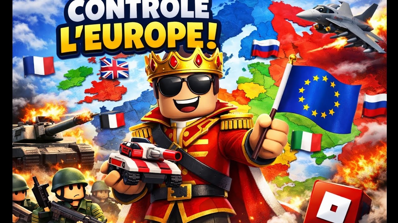 J’ai fait la troisieme guerre mondial sur roblox (controle l’europe)