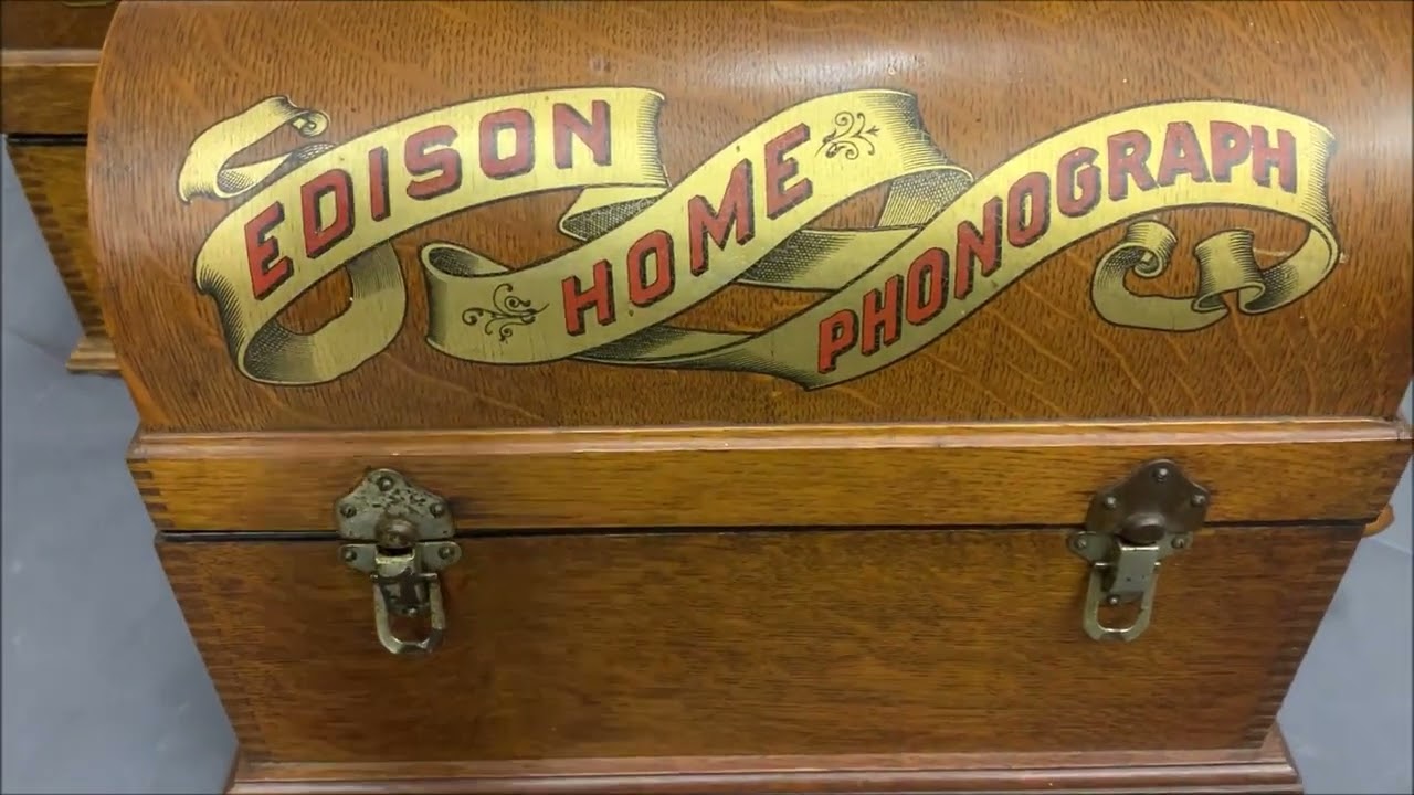 Edison Suitcase Home Model A Cylinder Phonograph