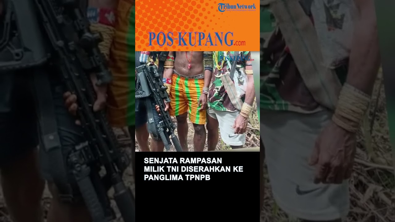 Senjata Rampasan Milik TNI Diserahkan ke Panglima TPNPB Sorong Raya