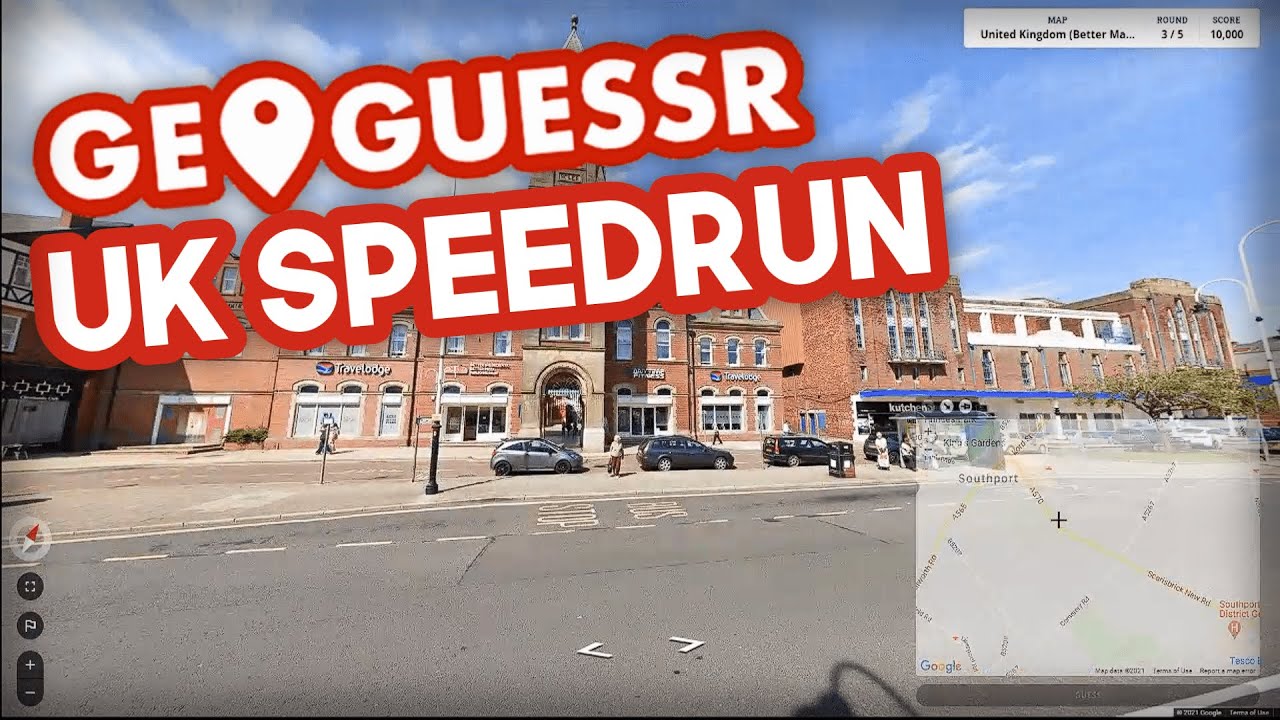 Geoguessr - American tries UK Speedrun (And does pretty well!)