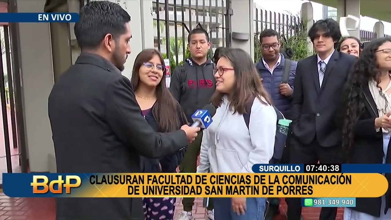 🎓🚫🔒 Clausuran facultad de Ciencias de la Comunicación en la USMP: ¡Pronto volveremos más seguros!