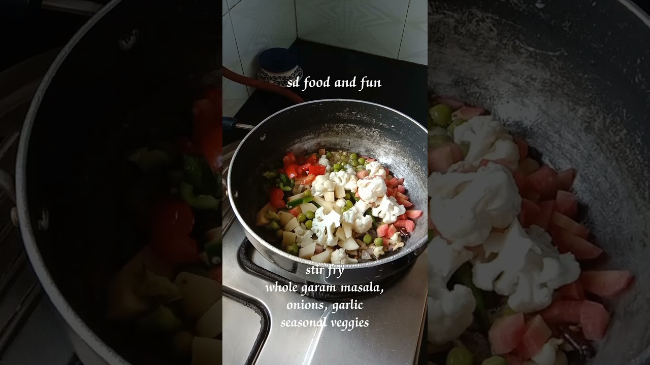 Simple veg rice stir fried. #stirfryrice #vegfriedrice #vegrice