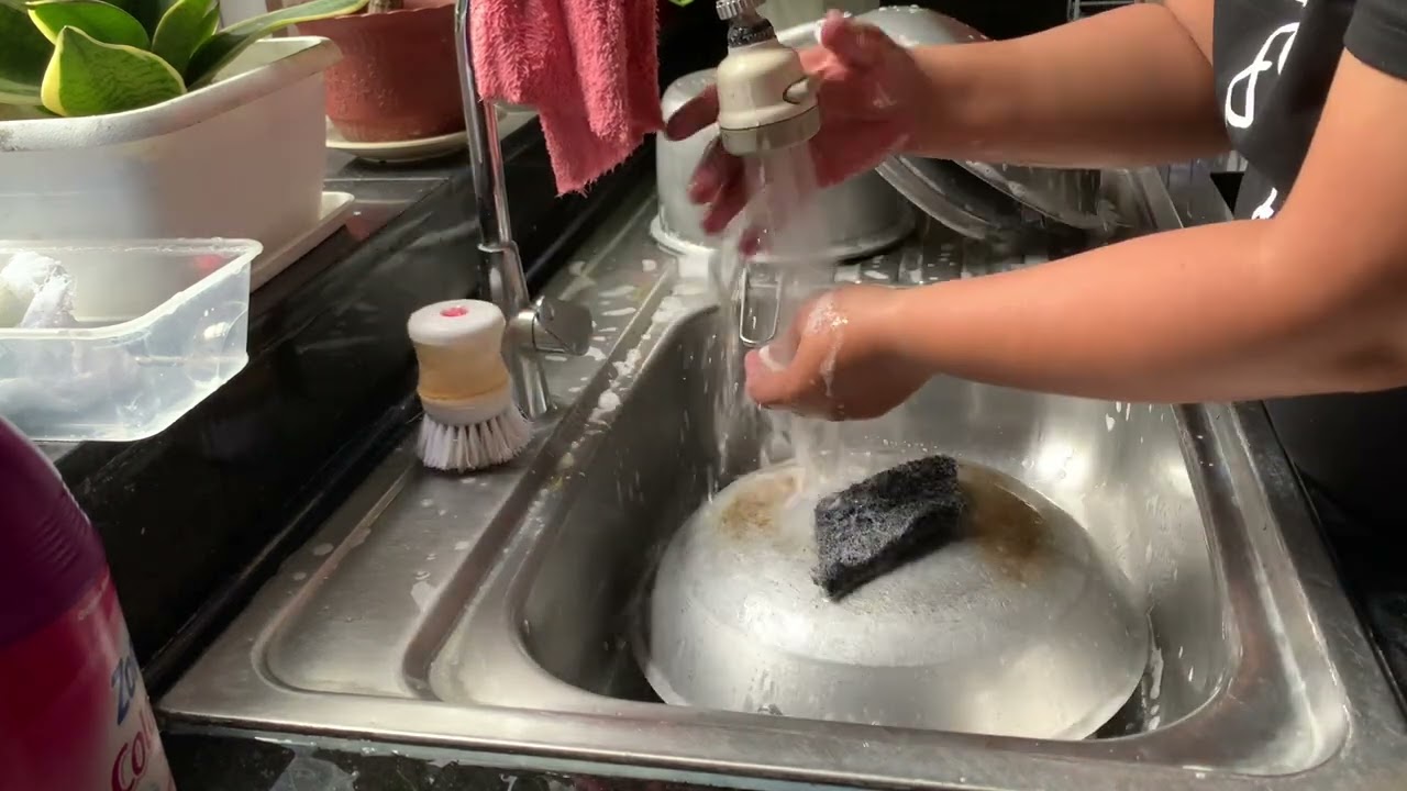 🍽️🫧 Dishwashing after lunch  ep.4 (Pots and Pans)