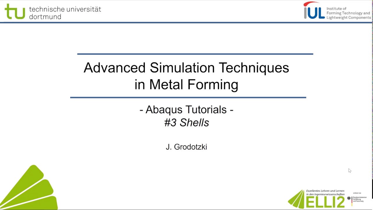 Abaqus Tutorial: Shell Elements #1 Overview & Classical Sheets