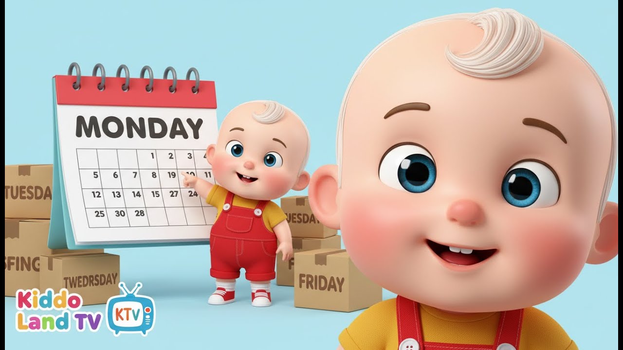 Days of the Week Song for Toddlers  Preschool Lea
