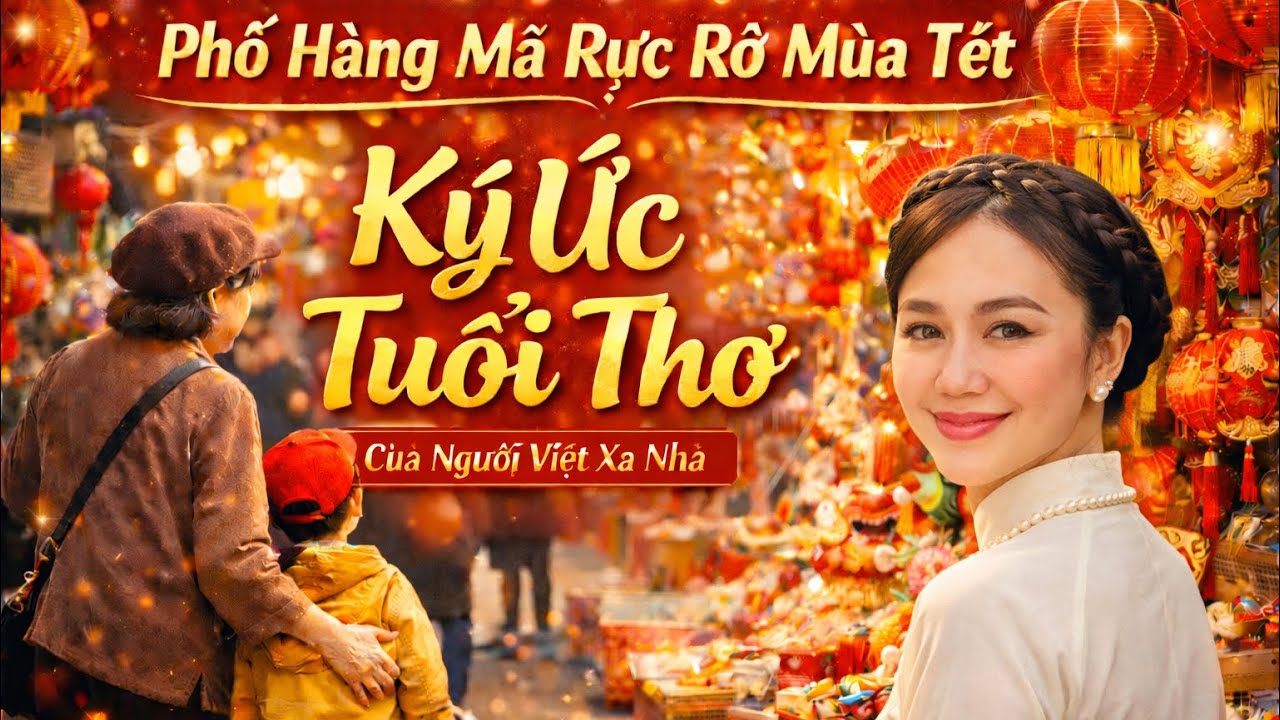 PHỐ HÀNG MÃ RỰC RỠ NGÀY GIÁP TẾT | Ký Ức Tuổi Thơ Của Người Việt Xa Xứ . 