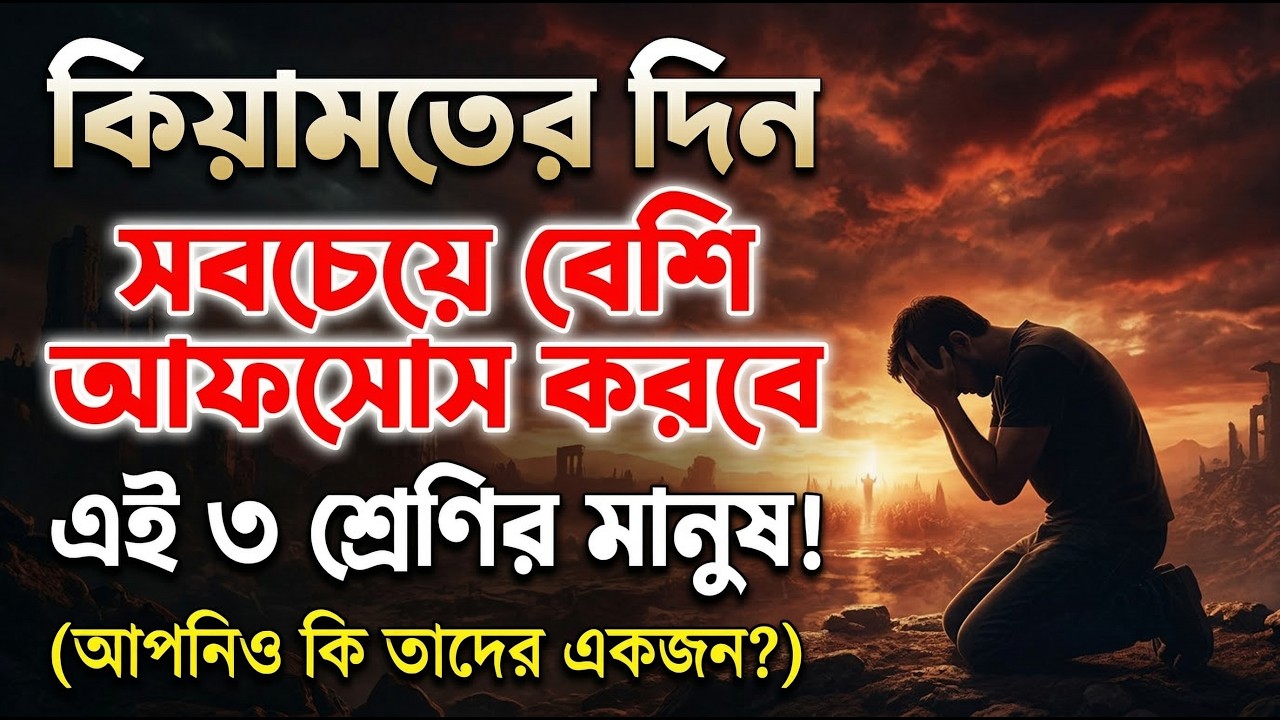 কিয়ামতের দিন সবচেয়ে বেশি আফসোস করবে এই ৩ শ্রেণির মানুষ! (আপনিও কি তাদের একজন?)