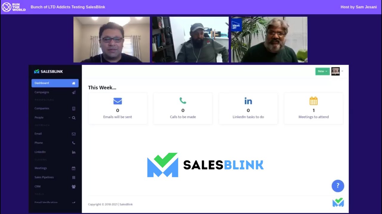 SalesBlink Review - Live Testing & Compare with Sales Rock