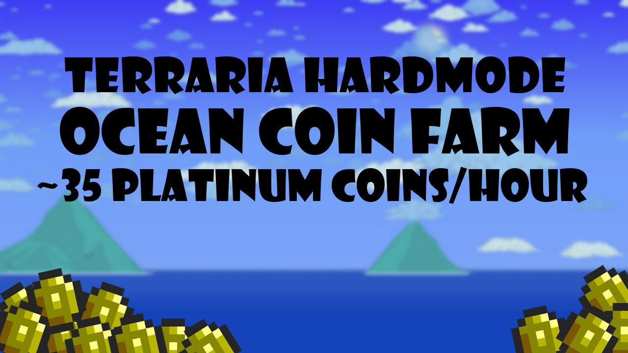 Terraria - Hardmode ocean coin farm!