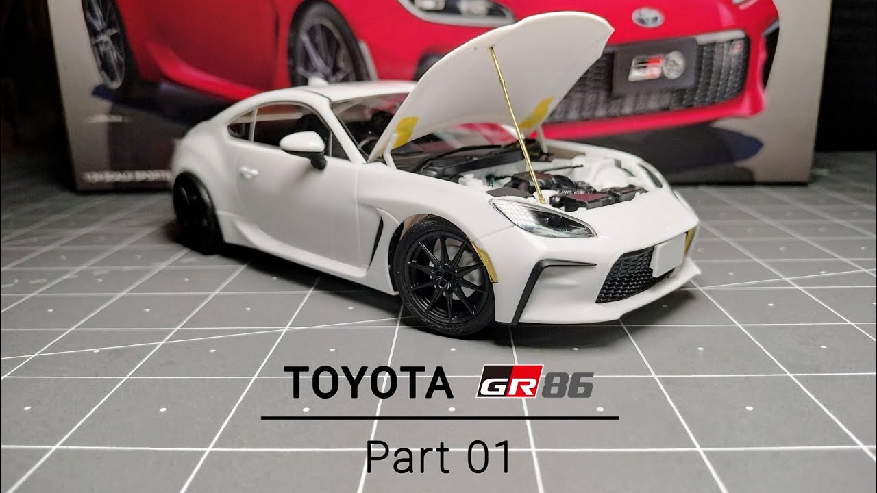 Building a model Toyota GR86 (part 1) tamiya 1/24 scale
