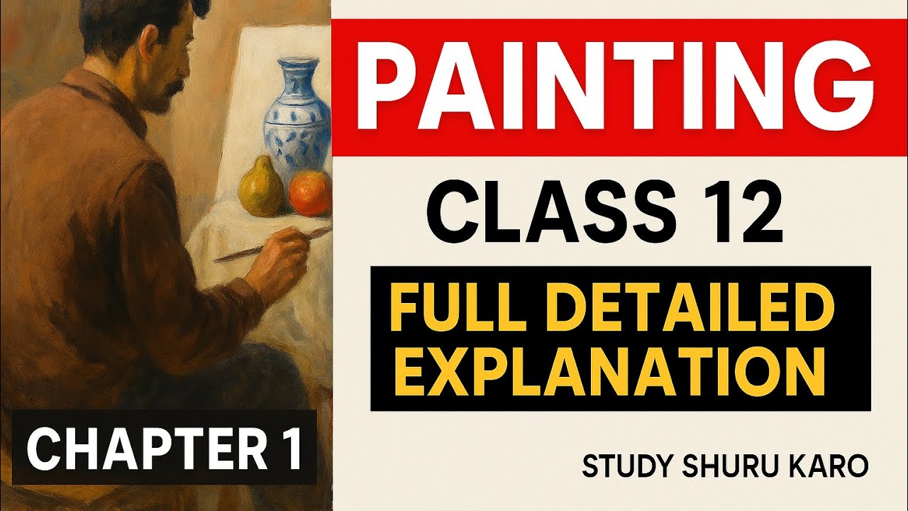 CBSE Class 12 painting chapter 1 part 1  #painting #fineartsclass12 #rajasthanischoolofpainting 