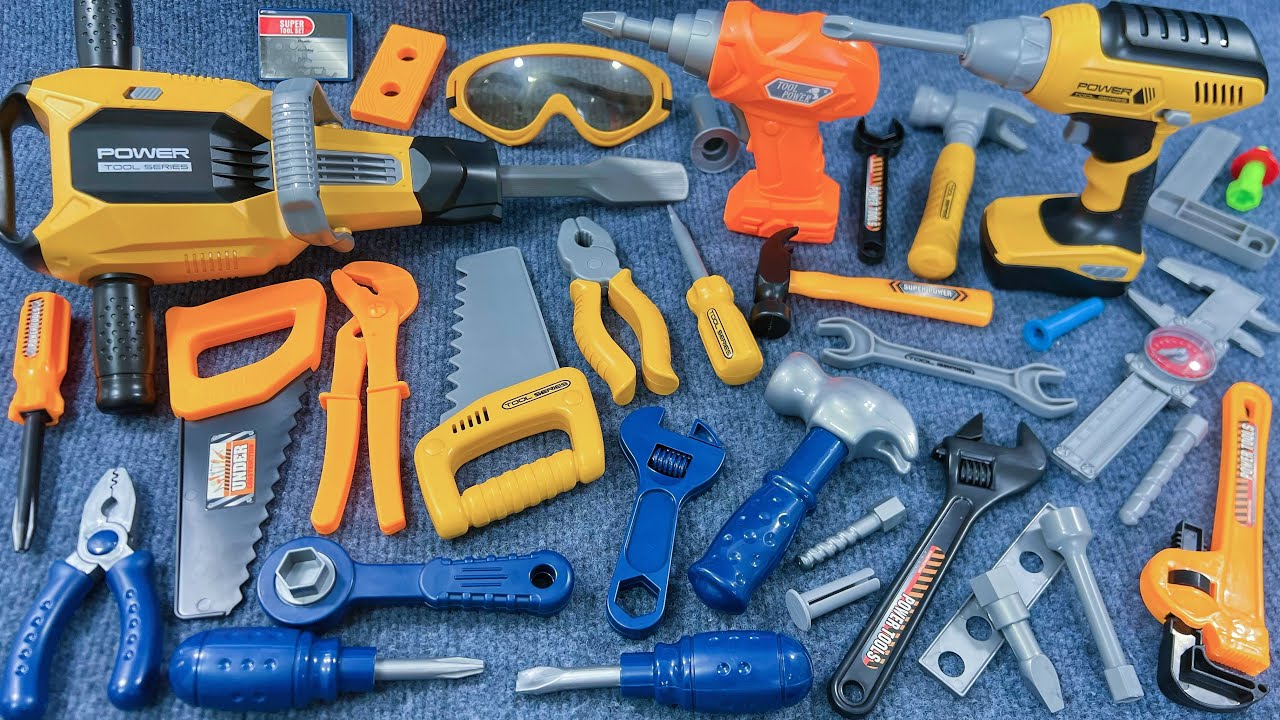 11 Minutes Satisfying with Unboxing Electric hammer, Electric screwdriver tools Set | Toy Review  
