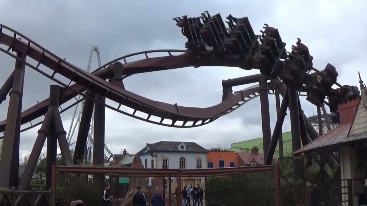 Nemesis Inferno Off Ride Footage 2023 Thorpe Park