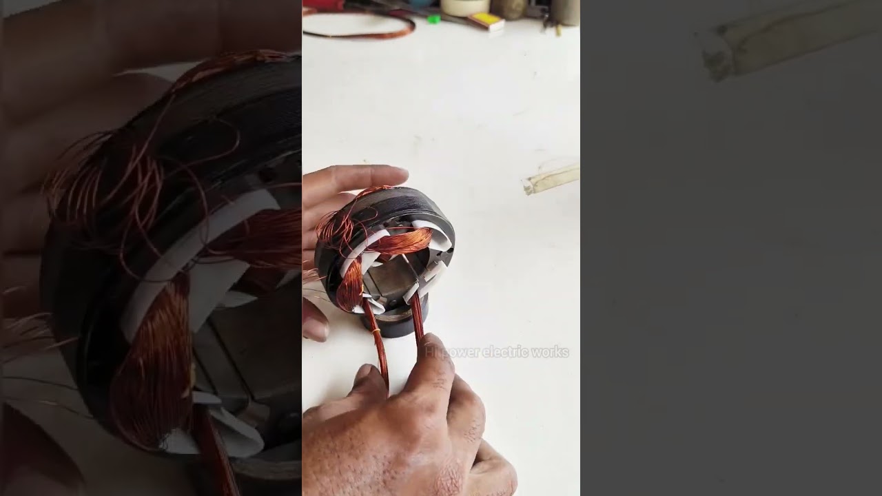 Motor winding|Shaded pole fan motor winding #shorts
