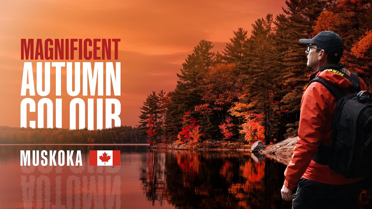 Autumn Landscape Photography / Hiking 🍁 Muskoka Lakes Ontario 🇨🇦
