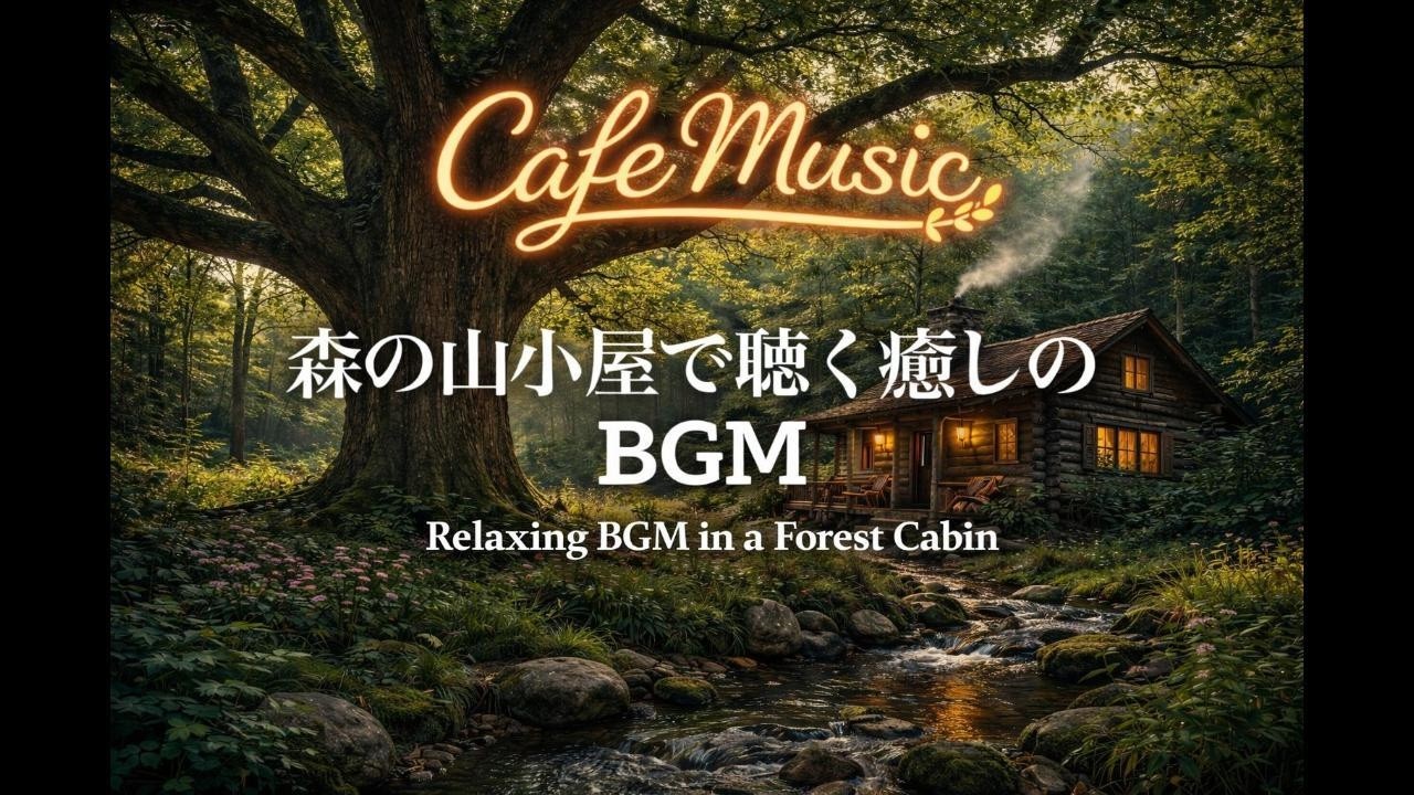 【森カフェBGM】読書と作業に集中できる癒しのCafe Music｜森林の山小屋で流れるリラックスBGM