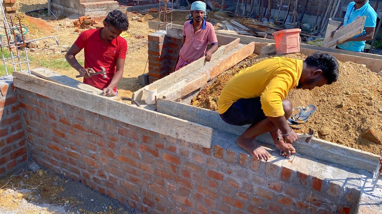 Formwork Techniques of Basement_Reinforcement Grade Beam Centring Work and Rcc Concrete
