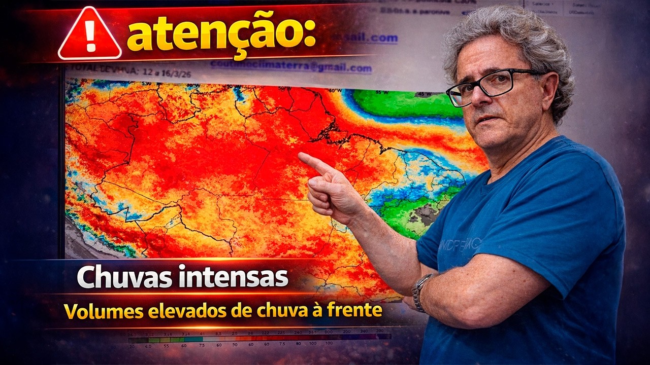 Chuva forte avança e pode passar de 200 mm no Brasil, veja a previsão com Ronaldo Coutinho