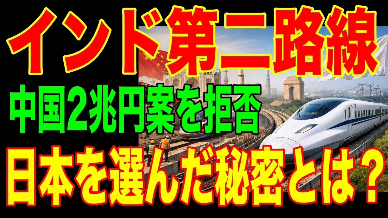 【衝撃】インドが2兆円の中国案を拒否...「定時率99.7%」日本の新幹線が世界を変える理由