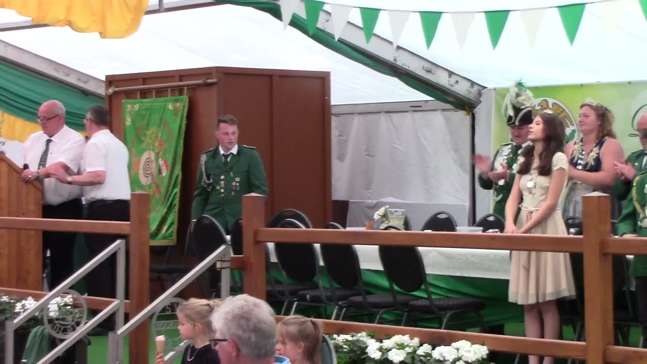 Schützenfest Bookholt 2022 Proklamation des neuen König, 12. Juni